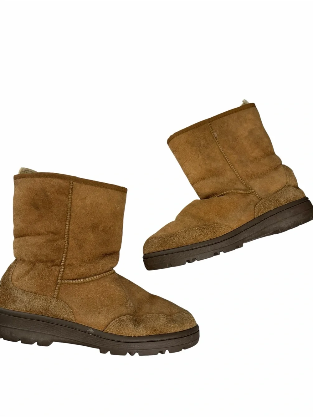 UGG Ultra short vintage Boots sherpa lined suede chestnut men’s 11